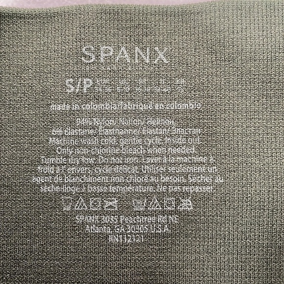 Spanx Leggings Women's S Small Green Camo Skinny Stretch Ankle - Picture 8 of 11